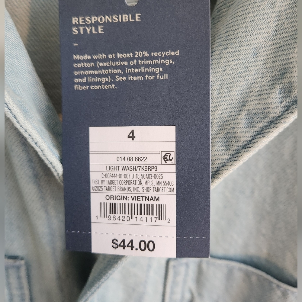 Light Blue Denim Jumper - Picture 4 of 6